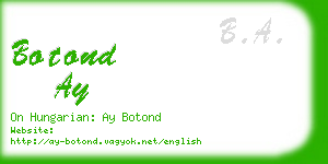 botond ay business card